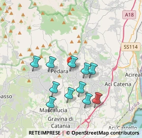 Mappa Via Mulino a Vento, 95039 Trecastagni CT, Italia (3.73909)