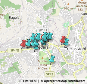 Mappa Via S. Caterina, 95030 Pedara CT, Italia (0.5695)