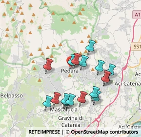 Mappa Via S. Caterina, 95030 Pedara CT, Italia (3.95294)