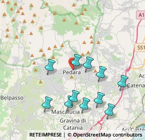 Mappa Via S. Caterina, 95030 Pedara CT, Italia (4.39545)