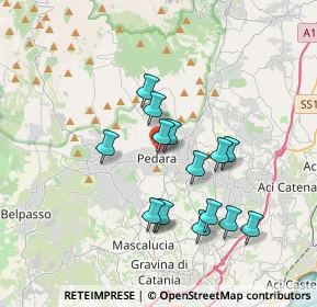 Mappa Via S. Caterina, 95030 Pedara CT, Italia (3.624)