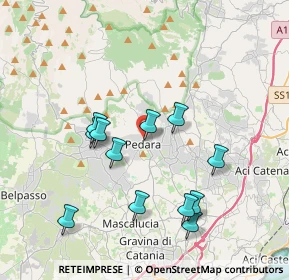 Mappa Via S. Caterina, 95030 Pedara CT, Italia (4.115)