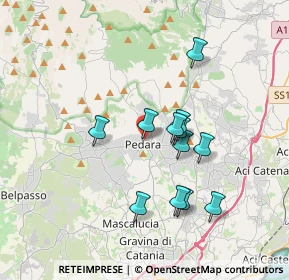 Mappa Via S. Caterina, 95030 Pedara CT, Italia (3.44083)