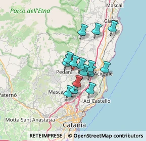 Mappa Via Teocrito, 95039 Trecastagni CT, Italia (5.348)