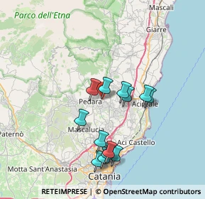 Mappa Via Teocrito, 95039 Trecastagni CT, Italia (7.56077)