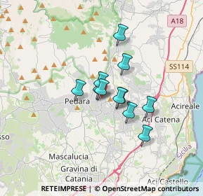 Mappa Via Teocrito, 95039 Trecastagni CT, Italia (2.46091)