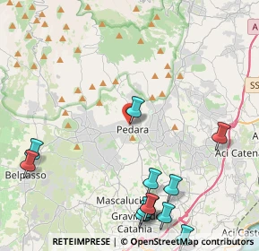 Mappa Via Capitano Tomaselli, 95030 Pedara CT, Italia (6.3175)