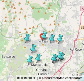 Mappa Via Capitano Tomaselli, 95030 Pedara CT, Italia (4.10909)