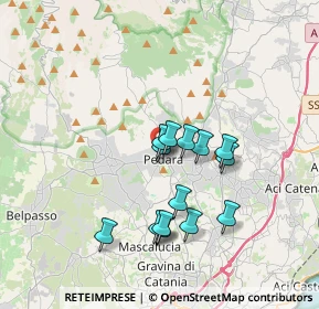 Mappa Via Capitano Tomaselli, 95030 Pedara CT, Italia (3.36857)