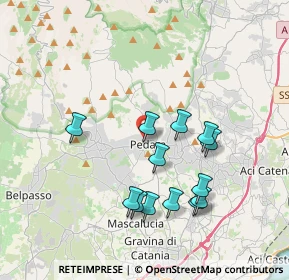 Mappa Via Capitano Tomaselli, 95030 Pedara CT, Italia (4.01923)