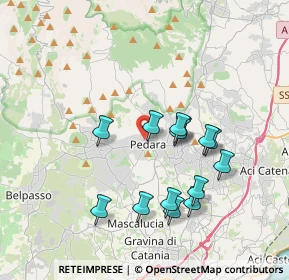 Mappa Via Capitano Tomaselli, 95030 Pedara CT, Italia (3.80857)