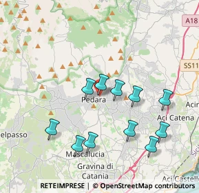 Mappa Via Dante Alighieri, 95030 Pedara CT, Italia (4.23818)