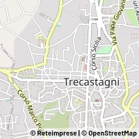 Mapa Trecastagni