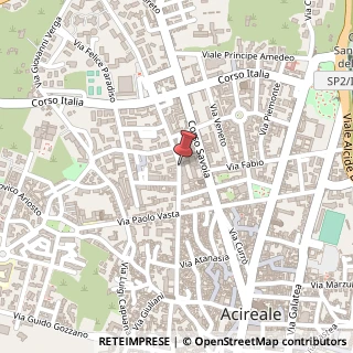 Mappa Via Marchese di Sangiuliano, 105, 95024 Acireale, Catania (Sicilia)