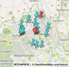 Mappa Via San Paolo, 95030 Pedara CT, Italia (1.4425)