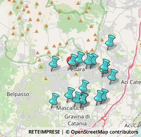 Mappa Via San Paolo, 95030 Pedara CT, Italia (3.88412)