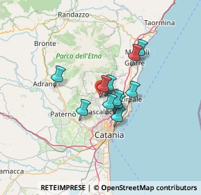 Mappa Via San Paolo, 95030 Pedara CT, Italia (9.53545)
