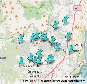 Mappa Via Principe di Giovanni, 95039 Trecastagni CT, Italia (3.767)
