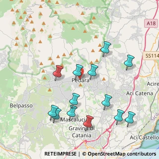 Mappa 95030 Pedara CT, Italia (4.80615)