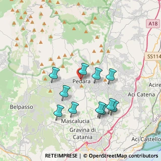 Mappa 95030 Pedara CT, Italia (3.96273)