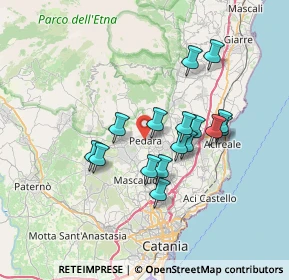 Mappa 95030 Pedara CT, Italia (6.58813)