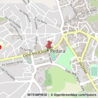 Mappa Corso Ara di Giove, 201, 95030 Pedara, Catania (Sicilia)