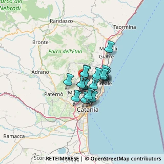 Mappa 95030 Pedara CT, Italia (8.3445)