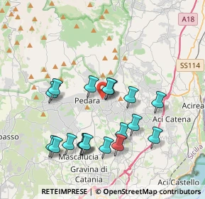 Mappa Via Pietro Mascagni, 95039 Trecastagni CT, Italia (4.24611)