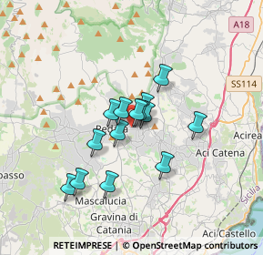 Mappa Via Pietro Mascagni, 95039 Trecastagni CT, Italia (2.725)