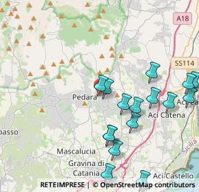 Mappa Via Pietro Mascagni, 95039 Trecastagni CT, Italia (5.08625)