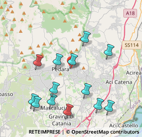 Mappa Via Pietro Mascagni, 95039 Trecastagni CT, Italia (4.78692)