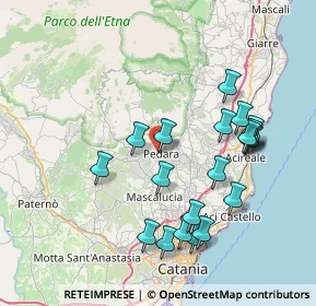 Mappa Via Perriera, 95030 Pedara CT, Italia (8.6985)