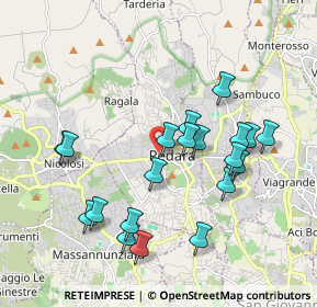 Mappa Via Perriera, 95030 Pedara CT, Italia (2.128)