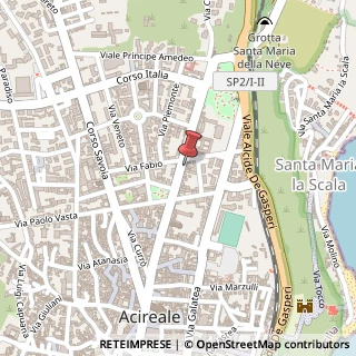 Mappa Corso Umberto I, 166, 95024 Acireale, Catania (Sicilia)