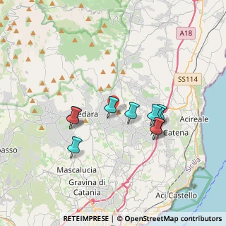 Mappa Via Giovanni Fattori, 95039 Trecastagni CT, Italia (3.20182)