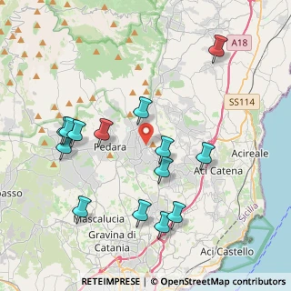 Mappa Via Giovanni Fattori, 95039 Trecastagni CT, Italia (4.76143)