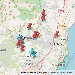 Mappa Via Giovanni Fattori, 95039 Trecastagni CT, Italia (4.39286)