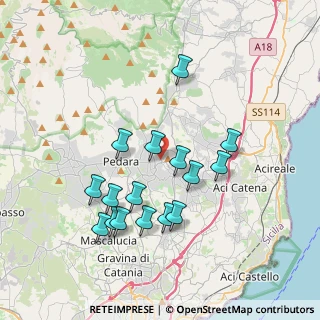 Mappa Via Giovanni Fattori, 95039 Trecastagni CT, Italia (4.00938)