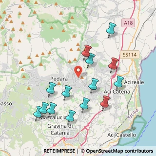 Mappa Via Giovanni Fattori, 95039 Trecastagni CT, Italia (4.68071)