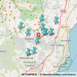 Mappa Via Giovanni Fattori, 95039 Trecastagni CT, Italia (3.47)