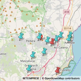 Mappa Via Giovanni Fattori, 95039 Trecastagni CT, Italia (4.81667)