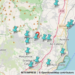 Mappa Via Giovanni Fattori, 95039 Trecastagni CT, Italia (5.75)