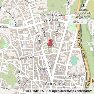 Mappa Via Caronda, 5, 95024 Acireale, Catania (Sicilia)