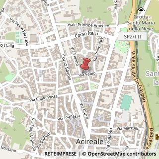 Mappa Via Fabio, 7, 95024 Acireale, Catania (Sicilia)