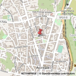 Mappa Via Fabio, 34, 95024 Acireale, Catania (Sicilia)