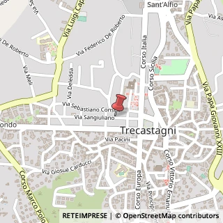 Mappa Via Antonino di Sangiuliano, 36, 95039 Trecastagni, Catania (Sicilia)