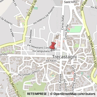 Mappa Via Antonio di Sangiuliano, 17/A, 95039 Trecastagni, Catania (Sicilia)