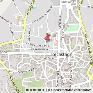 Mappa Via Mulino a Vento, 36, 95039 Trecastagni, Catania (Sicilia)