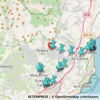 Mappa Via Arcangelo Reitano, 95039 Trecastagni CT, Italia (5.933)