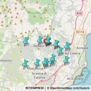 Mappa Via Arcangelo Reitano, 95039 Trecastagni CT, Italia (3.45063)